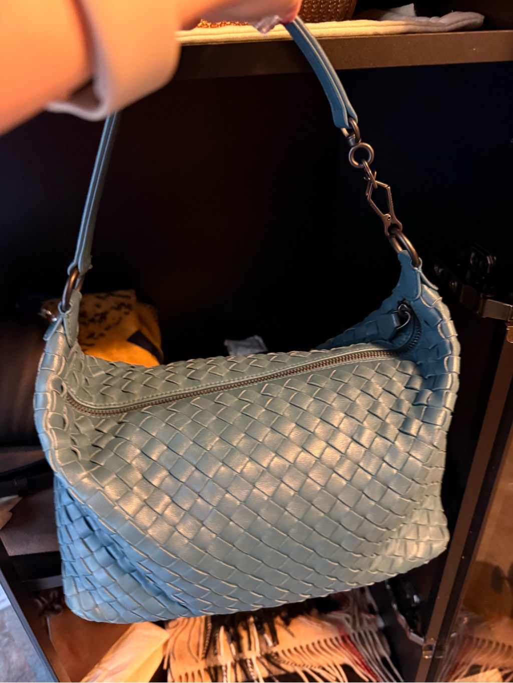Bottega Veneta Woven Leather Hobo Shoulder Bag